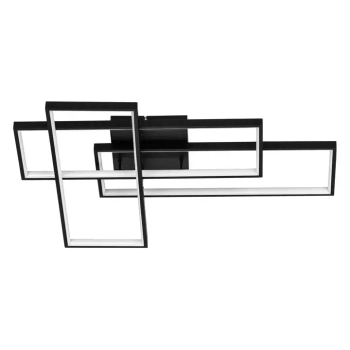 Metalowa lampa ścienna do salonu DENVERA LE45478 LED 48W 3200K frame czarna