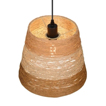Wisząca lampa ekologiczna JOELINE R31731926 boho czarny brązowy
