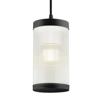 Lampa wisząca tuba Coupar 2218053003 IP54 na zewnątrz czarny