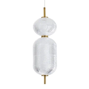 Nowoczesny okrągły żyrandol Corado PND-81438-1C-GD LED 15W 3000K złoty