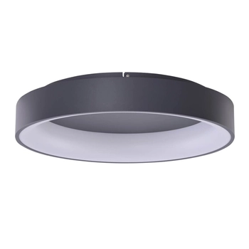 Szara lampa przysufitowa Solvent LED 92W zdalnie sterowana