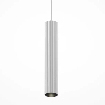 Minimalistyczna sufitowa lampa Calipso P106PL-01-GU10-W tuba biała