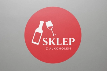 Reklamowe szkiełko do projektorów LOGG1-ALKOHOLE do sklepu