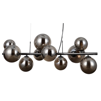 Lampa wisząca kulista Canello PND-406007-10A-BCR czarna