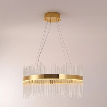 Wisząca lampa crystals HESTIA złota ST-4999-60 1xLED 35W 3000K glamour