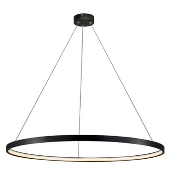 Loftowa lampa wisząca RING LP-909/1P S BK Light Prestige LED 24W 3000K metalowa oprawa pierścień zwis czarny