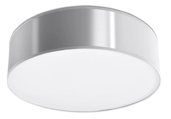 Plafon LAMPA sufitowa SL.0122 natynkowa OPRAWA okrągła szara