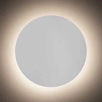 Kinkiet LAMPA ścienna MARLON 1431 Rabalux drewniana OPRAWA okrągła LED 8W 3000K przyścienna moon biała