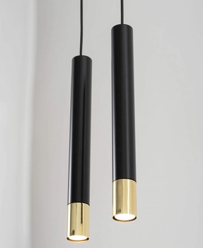 Kuchenna lampa wisząca Sopel Grand 33394 nad wyspę czarna złota