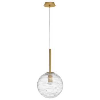 Lampa wisząca CABRAL LE42905 Luces Exclusivas szklana kula crystal złota