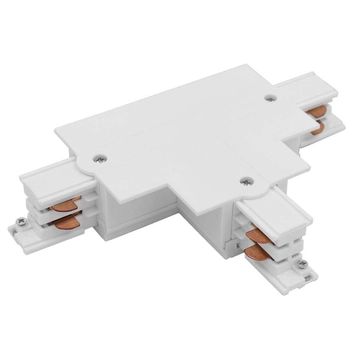 T-ŁĄCZNIK szynoprzewodu uziemienie zewnętrzne - prawe CTLS 8681 Nowodvorski do 3-fazowej szyny podtynkowej 230V biały