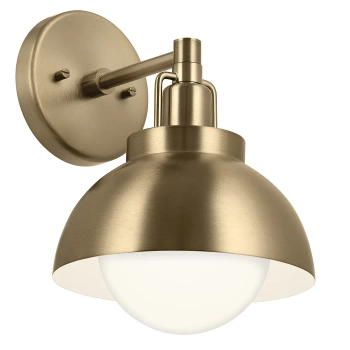 Metalowa lampa wisząca/ścienna/sufitowa Niva KL-NIVA-1W-1P-CPZ szampańska