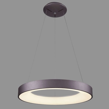 LAMPA wisząca GIULIA 5304-840RP-CO-3 Italux OPRAWA okrągła LED 40W 3000K pierścień ring brązowa