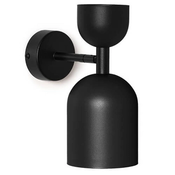 Naścienna lampa loftowa Supuru SUK12000 metalowa czarna