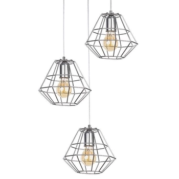 Potrójna lampa wisząca okrągła Diamond 4277 TK Lighting chromowana