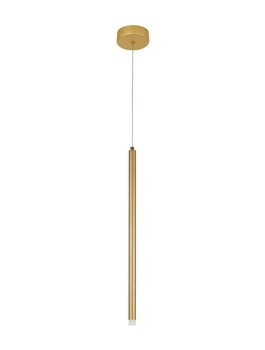 Wisząca lampa Torreon LE42845 Luces Exclusivas tuba LED 3W 3000K do salonu złota