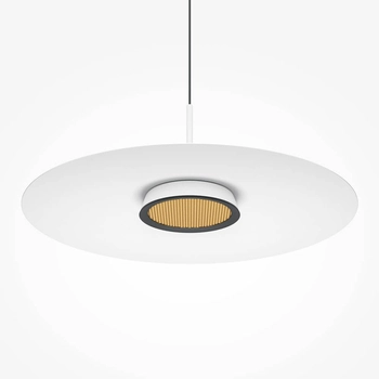 Okrągła lampa zwieszana El MOD041PL-L15W3K1 Maytoni LED 12W 3000K biały czarny