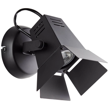 Ścienna lampa regulowana filmowa Movie G08910/76 reflektor czarna matowa