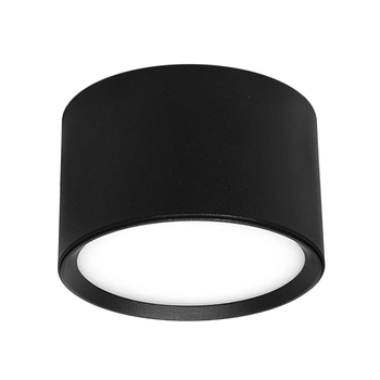 Sufitowa lampa 1168 Domeno LED tubka walec krążek do jadalni czarna