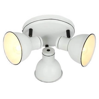 Metalowa lampa sufitowa Zumba 98-72160 reflektory czarna biała