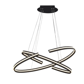 Wisząca lampa nowoczesna Alessia LED 60W 3000K ściemnialna czarna