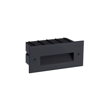 Ścienna lampa zewnętrzna wpustowa CENDILO LE75317 LED 5W 3000K IP65 czarna
