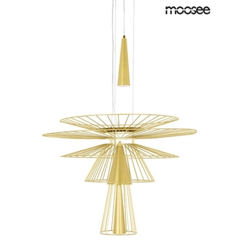 Lampa wisząca loftowa Sesto MSE010100336 Moosee druciak złota