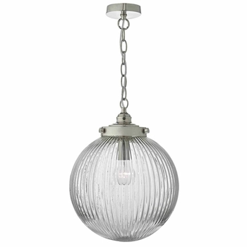 Wisząca lampa szklana kula TAMARA TAM0138 srebrny przezroczysty