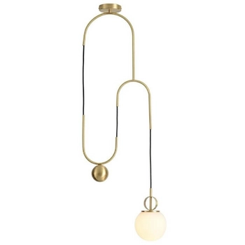 Lampa wisząca Lift MSE010100310 do salonu złota biała