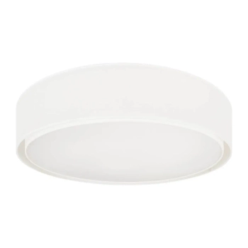 Abażurowa lampa sufitowa Mist okrągły plafon do holu biały