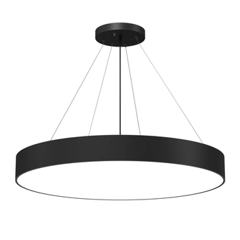 Lampa wisząca okrągła Sengo 5212 Shilo ring koło metalowa czarna