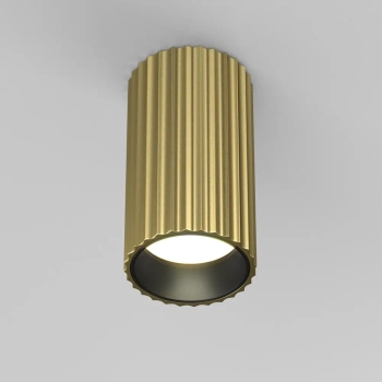 Plafon tubka podłużna ryflowana Calipso C106CL-01-GU10-BS mosiądz