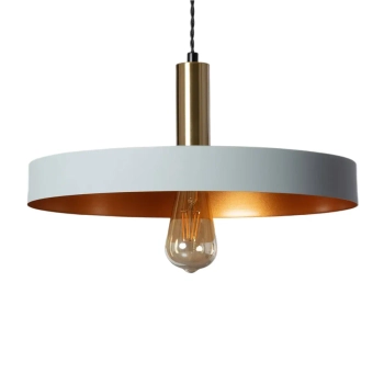 Minimalistyczna lampa wisząca Dario ABR-LWO-DARIO-S do jadalni szara