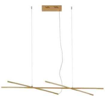 Nowoczesna lampa wisząca BELL LE42729 LED 30W 3000K salonowa nad stół złota