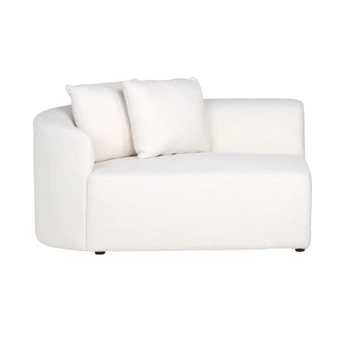 Pluszowa sofa Sandro S5200-AL WHITE FURRY do salonu biała