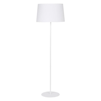 Podłogowa lampa salonowa Maja 2919 TK Lighting z tkaniny z abażurem biała