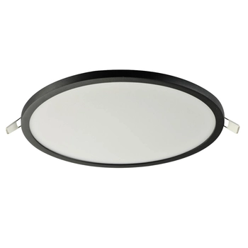 Wpuszczana lampa okrągła Slim LED 24W IP44 wpust czarny