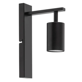 Kinkiet z reflektorem Vendo 33698 Sigma tuba metalowy czarny