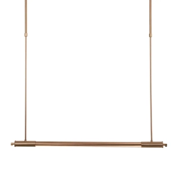 Podłużna lampa wisząca FLUSORE P0659D LED 12W 3000K liniowa miedziana
