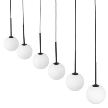 Lampa wisząca nad wyspę Martin 4504 kuchenna bubbles czarna biała