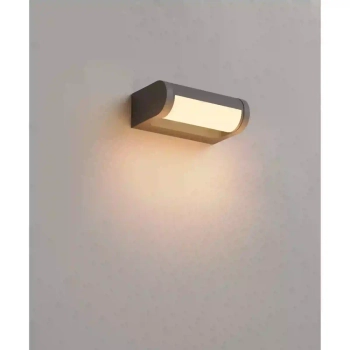 Zewnętrzna lampa ścienna SOLDEN antracytowa W0464 LED 12W 3000K IP65 na taras