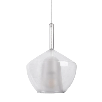 Szklana lampa wisząca GRACE AZ6294 Azzardo przezroczysty biały