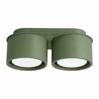 Plafon do salonu MODO oliwkowy SL.2463 2xGx53 metalowy downlight