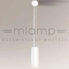 LAMPA wisząca ARAO 7649 Shilo metalowa OPRAWA tuba ZWIS biała