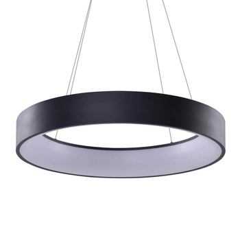 Metalowa lampa wisząca Solvent ring LED 92W smart czarna