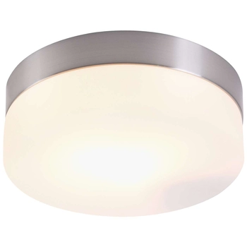 Sufitowa LAMPA okrągła OPAL 48401 Globo plafon OPRAWA nikiel biała