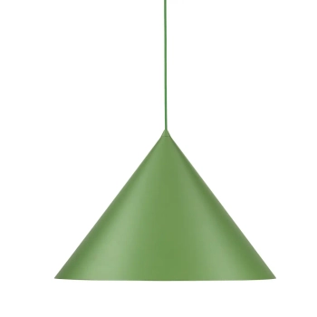 Metalowa lampa wisząca CONO 10888 stożkowa zielony