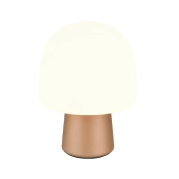 Szklana lampa stołowa STEEN 568200165 biała pomarańczowa 1xE14 27cm