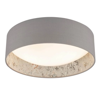 Sufitowa lampa Birch BIR5029-EH Dar Lighting nadruk roślinny tkaninowa wielokolorowa
