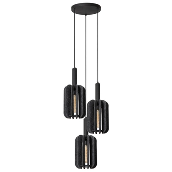 Lampa wisząca Rafal 45492/13/36 nad kanapę filc czarna szara